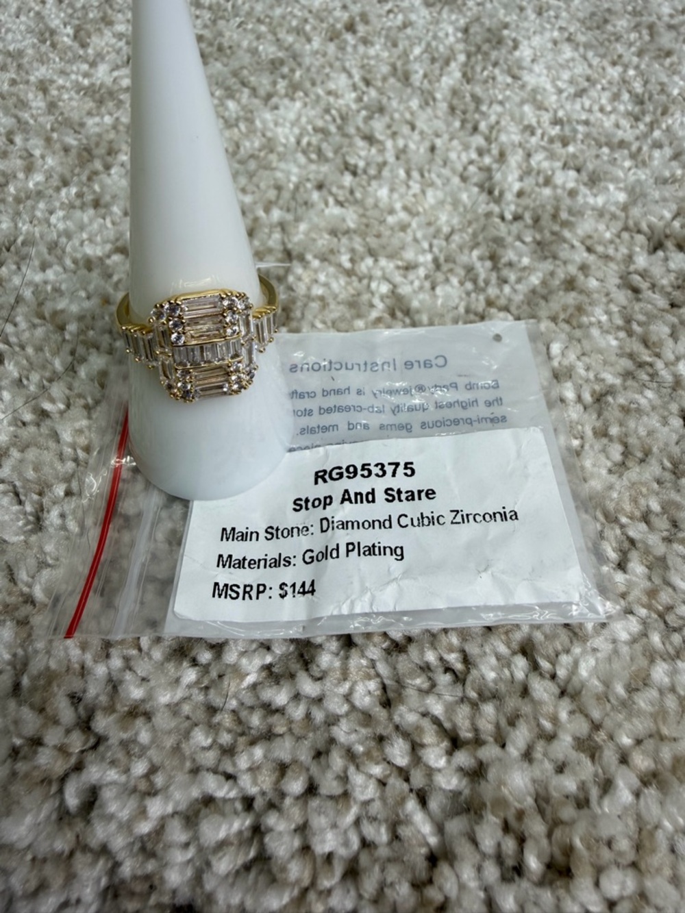 Bomb Party BP RG95375 Stop And Stare April 2026 Birthday Ring Size 8 NEW